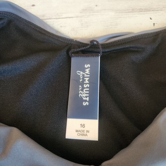 Swimsuits For All High Leg Cheeky Bikini Brief Anchor Black Size 16 NWT - Picture 4 of 7